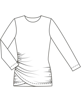 Jersey Top 104 A | Burda Style 08/26 | PDF Pattern