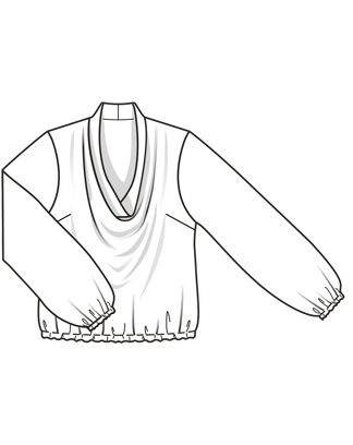 Crêpe Blouse 106 | Burda Style 08/26 | PDF Pattern
