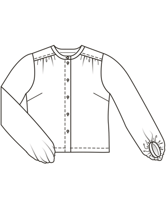 Viscose Blouse 109 | Burda Style 08/26 | PDF Pattern