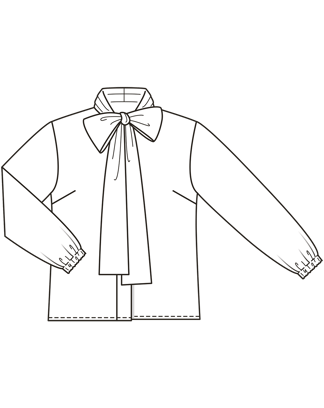 Viscose Blouse 121 | Burda Style 08/26 | PDF Pattern