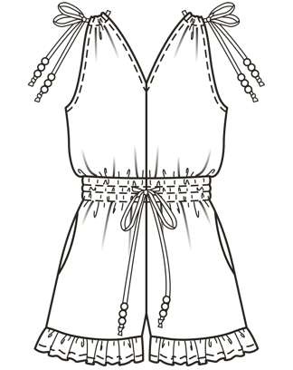 Crêpe Jumpsuit 125 | Burda Style 08/26 best of Burda Style 07/17  | PDF Pattern