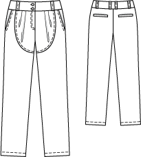 Boyfriend Trousers 04/2010 | PDF Sewing Pattern