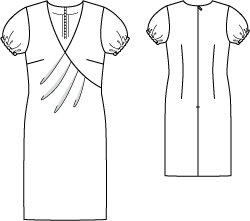 V-Neck Dress 04/2010 | PDF Sewing Pattern