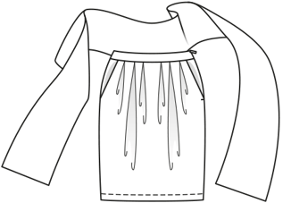 Full Skirt with Tie 04/2010 | PDF Sewing Pattern