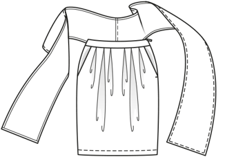 Full Skirt with Tie 04/2010 | PDF Sewing Pattern