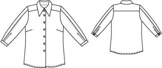 Button Down Blouse 04/2010 | PDF Sewing Pattern