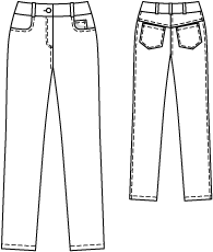 Narrow Leg Pants 04/2010 | PDF Sewing Pattern