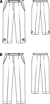 Trousers (Plus Size) 04/2010 | PDF Sewing Pattern