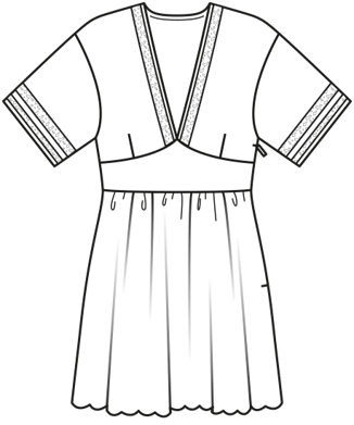 Deep V-Neck Tunic Dress 06/2010 | PDF Sewing Pattern