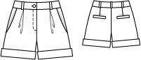 Cuffed Shorts 06/2010 | PDF Sewing Pattern