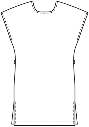 Dress with Ruched Back 06/2010 | PDF Sewing Pattern