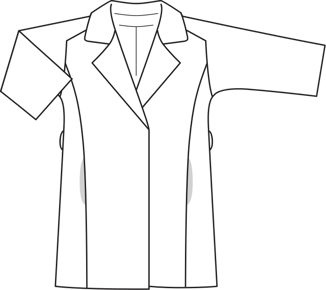Wide Lapel Coat 08/2010 | PDF Sewing Pattern