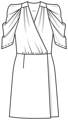 Vestido #102 | Burda Style 12/2010 | Molde de costura PDF