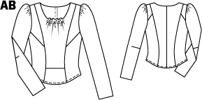 Blusa #104 | Burda Style 12/2010 | Molde de costura PDF