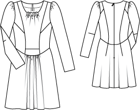 Vestido #106 | Burda Style 12/2010 | Molde de costura PDF