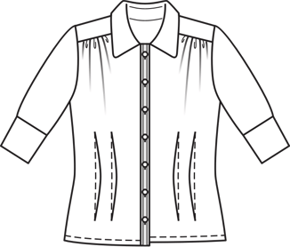 Three Quarter Sleeve Blouse 01/2011 | PDF Sewing Pattern