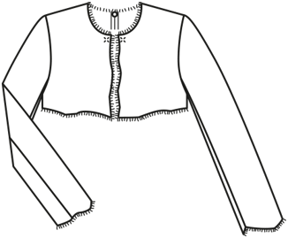 Bolero e Écharpe #117 | Burda Style 01/2011 | Molde de costura PDF