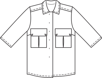 Safari Blouse with Pockets 02/2011 | PDF Sewing Pattern