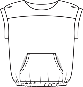 Kangaroo Pocket Top 02/2011 | PDF Sewing Pattern