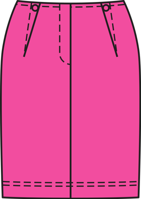 Straight Skirt 02/2011 | PDF Sewing Pattern