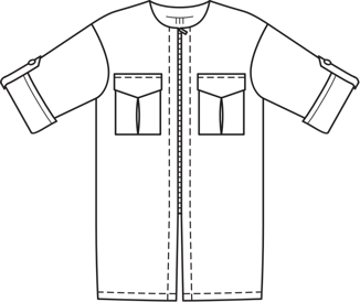 Satin Zipper Blouse 02/2011 | PDF Sewing Pattern
