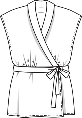 Wrap Blouse (Plus Size) 02/2011 | PDF Sewing Pattern