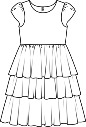 Girls Tiered Dress 02/2011 | PDF Sewing Pattern