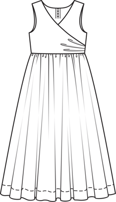 Fancy Girls Dress 02/2011 | PDF Sewing Pattern