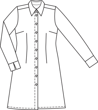 Chiffon Shirt Dress 04/2011 | PDF Sewing Pattern