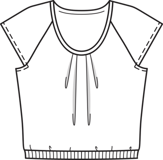 Gathered Jersey Tee 05/2011 | PDF Sewing Pattern