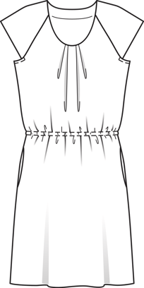 Dress with Elastic Waistband 5/2011 | PDF Sewing Pattern