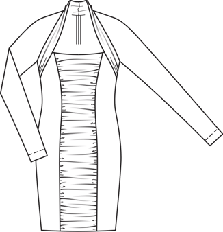Long Sleeved Body Con Dress 5/2011 | PDF Sewing Pattern