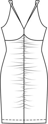 Ruched Front Jersey Dress 5/2011 | PDF Sewing Pattern