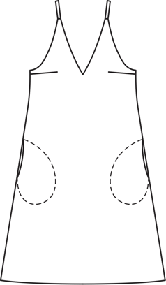 Trapeze Dress with Bandeau Top 5/2011 | PDF Sewing Pattern