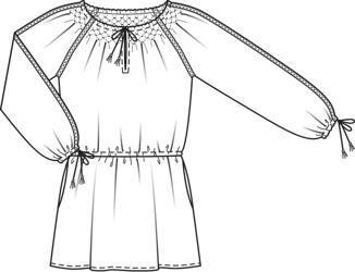Peasant Mini Dress 5/2011 | PDF Sewing Pattern