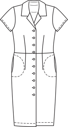 Shirt Dress 5/2011 | PDF Sewing Pattern