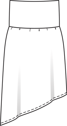 Asymmetric Skirt 07/2011 | PDF Sewing Pattern