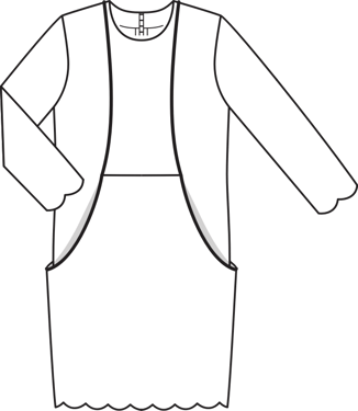 Three Quarter Sleeve Lace Dress 07/2011 | PDF Sewing Pattern