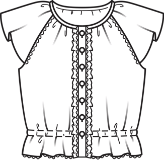Girl's Blouse 07/2011 | PDF Sewing Pattern