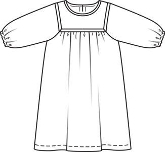 Girl's Peasant Dress 07/2011 | PDF Sewing Pattern