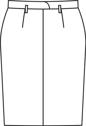 Leather Pencil Skirt (Plus Size) 08/2011 | PDF Sewing Pattern