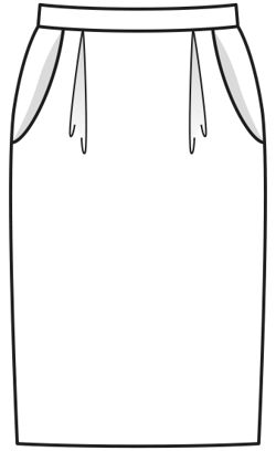 Knee Length Skirt 09/2011 | PDF Sewing Pattern