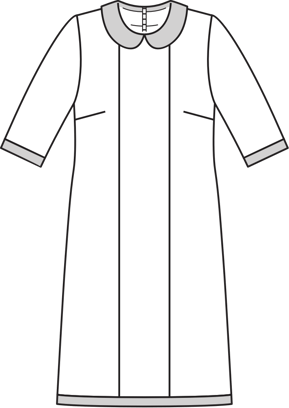 Dress with Peter Pan Collar 10/2011 | PDF Sewing Pattern