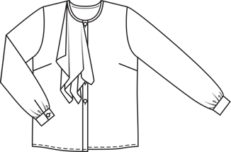 Blouse with Jabot 10/2011 | PDF Sewing Pattern