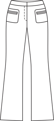 Bootcut Flannel Trousers 10/2011 | PDF Sewing Pattern