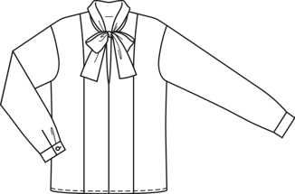 Chiffon Blouse with Tie Band 10/2011 | PDF Sewing Pattern
