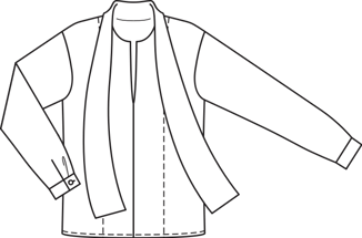 Chiffon Blouse with Tie Band 10/2011 | PDF Sewing Pattern
