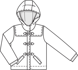Girl's Duffle Coat 10/2011 | PDF Sewing Pattern