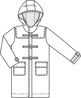 Boy's Duffle Coat 10/2011 | PDF Sewing Pattern