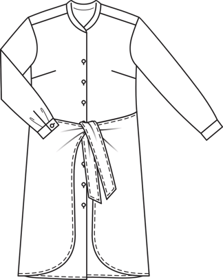 Tied Tunic Dress 11/2011 | PDF Sewing Pattern